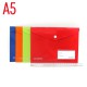 Папка-конверт з кнопкою Standart 25S A5, 17x22 см, 12 шт. в упаковці (В асортименті)