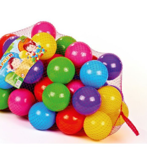 Кульки великі м’які, 90 мм, 50 шт. в сітці, МЗ, 19107