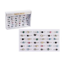 Набір дитячих каблучок металевих 36 шт у коробці FG231110063P-1