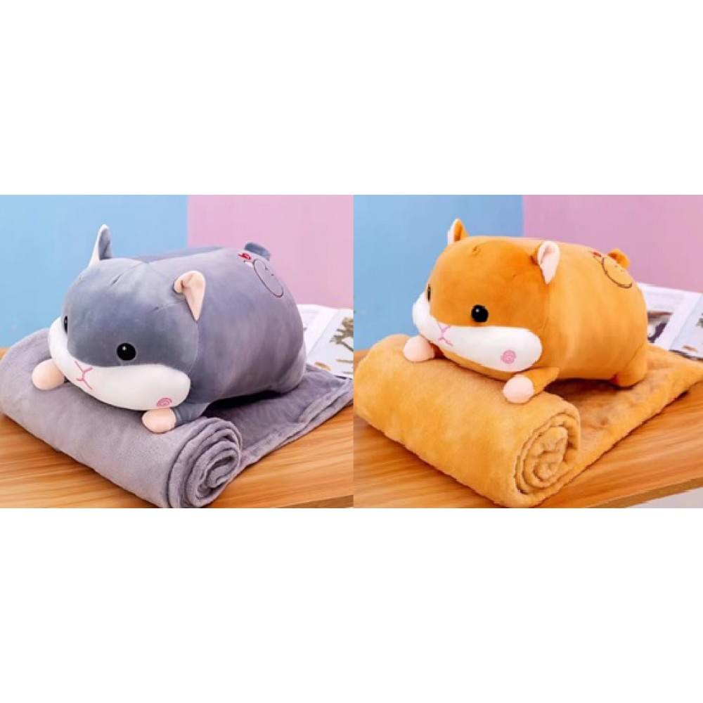 М'яка іграшка іграшка з пледом 50 см 2 мікс /30/