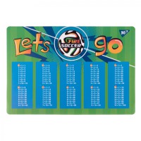 Підкладка для столу Yes Football, таблиця множення, 2 шт. в упаковці