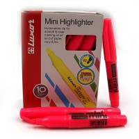 Набір текст-маркерів Luxor Mini, 1-3.5 мм, рожевий, 12 шт. в упаковці