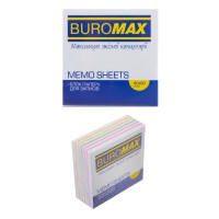 Блок паперу для нотаток Радуга, 80x80x30 мм, несклеєний