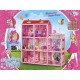 Будиночок 3 поверхи, меблі, лялька 10 см, 156 деталей, 63x17x65 см