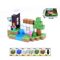 Конструктор магнітний Minecraft, LZCK075, 88 елементів, фігурки героїв