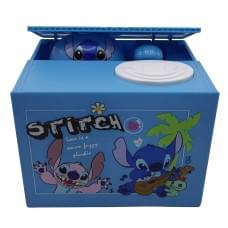 Скарбничка дитяча інтерактивна "Стіч" 12*10*9,2см, на батар.,3в.(1*60)