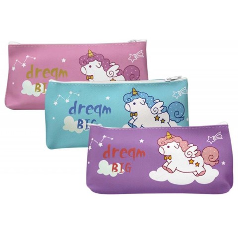 Пенал-косметичка на 1 блискавку, принт Єдиноріг (В асортименті)