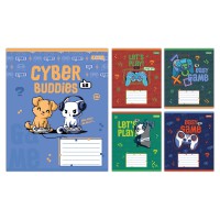 Зошити учнівські 12 аркушів лінія 1B Let's Play, 25 шт. в упаковці