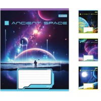 Зошити учнівські 60 аркушів клітинка. 1В Ancient space 10 шт. в упаковці