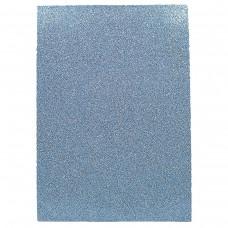 Фоамиран EVA 1.7±0.1MM "Голубой" GLITTER HQ A4 (21X29.7CM) 10лист./п./этик.
