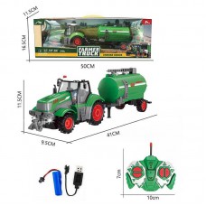 Трактор причеп, підсвічування, на радіокеруванні 50*11, 5*16, 5 у коробці qh205-3