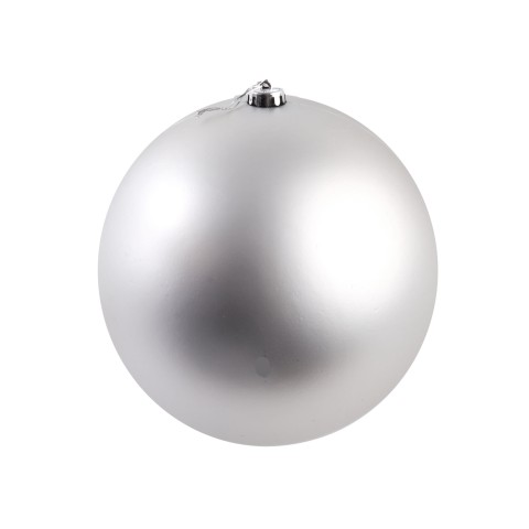 Великий ялинковий шар матовий SILVER 25 см 0980-25S