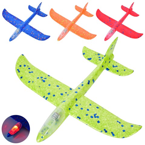 Літак, 22.5 см, світло, 28.5x11x3 см (В асортименті)