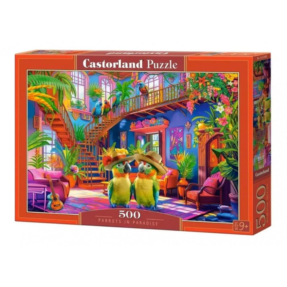 Пазл Castorland "Папуги в раю" 500 елементів, 47x33см B-53995