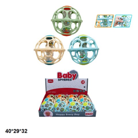 Брязкальце Oball шар 3803, 12 шт. в упаковці, 40x29x32 см