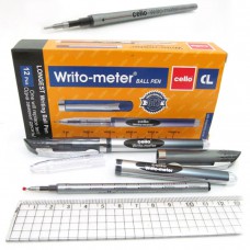 Ручка масл. CL"Writo-meter" 10км, 0,5мм, черная, ціна за 12 шт. //