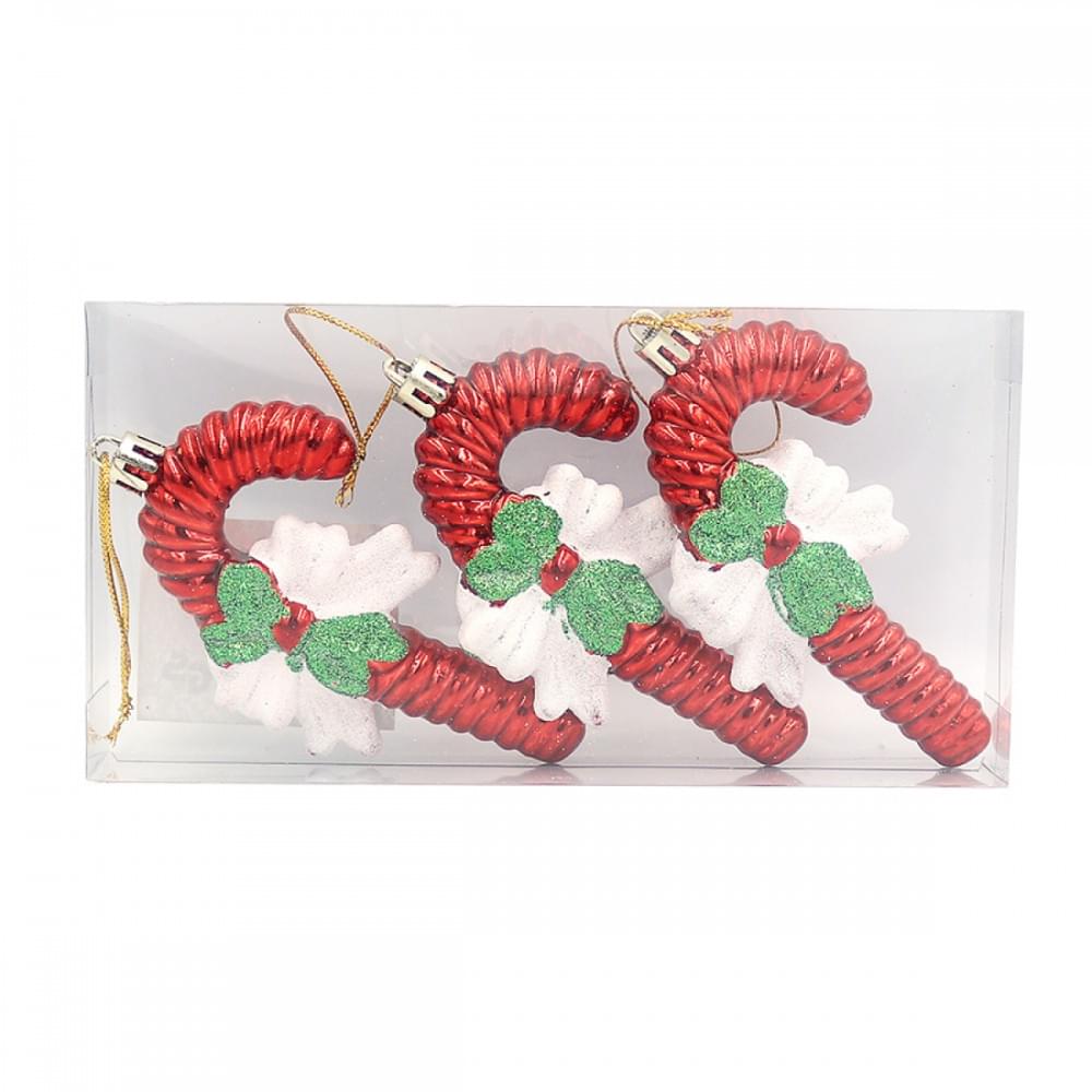 Ялинкова прикраса "Цукерки" 3шт.10см РVC/етик.