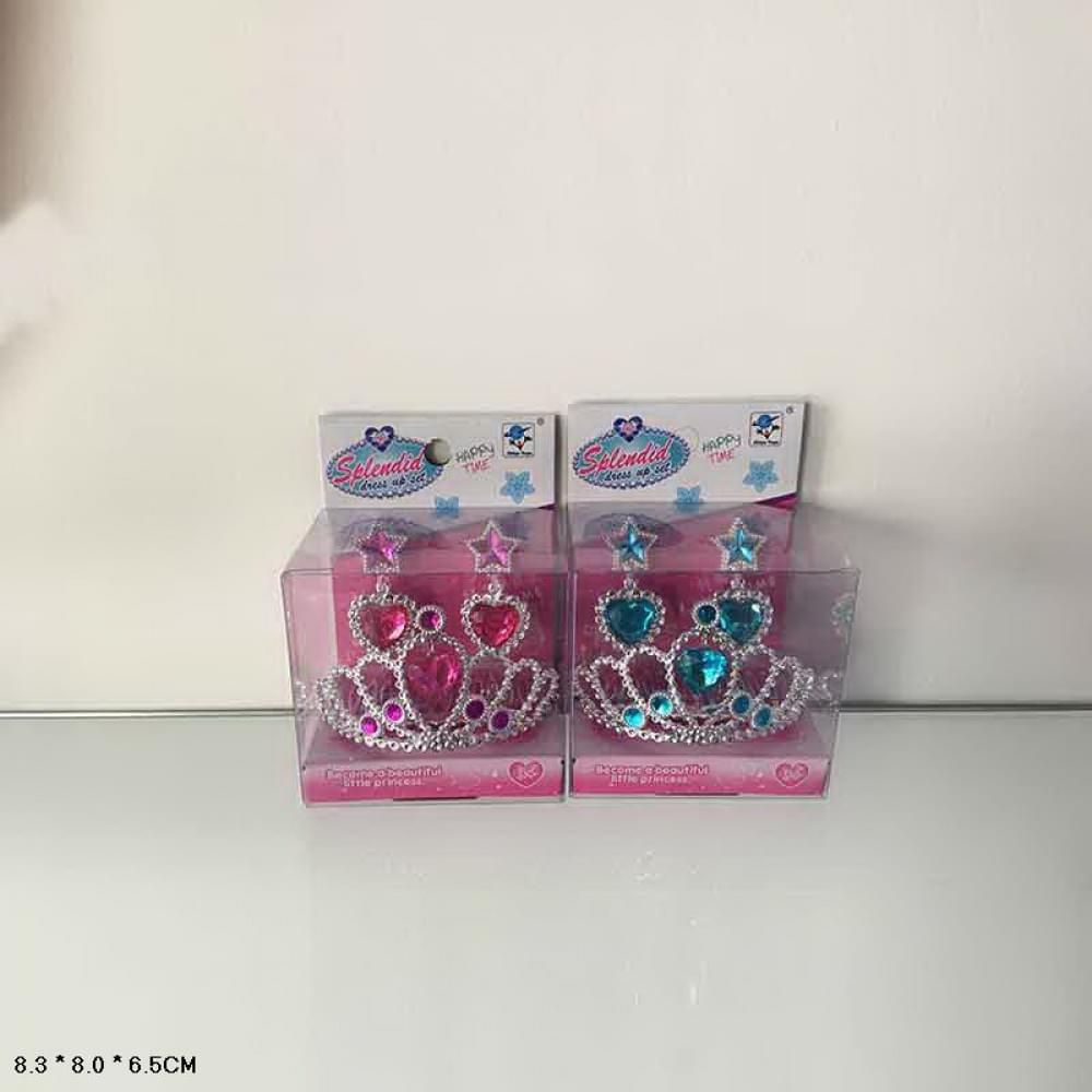 Аксесуари для дівчат корона, мікс видів кор. 8,3*8,3*6,5см /288-2/