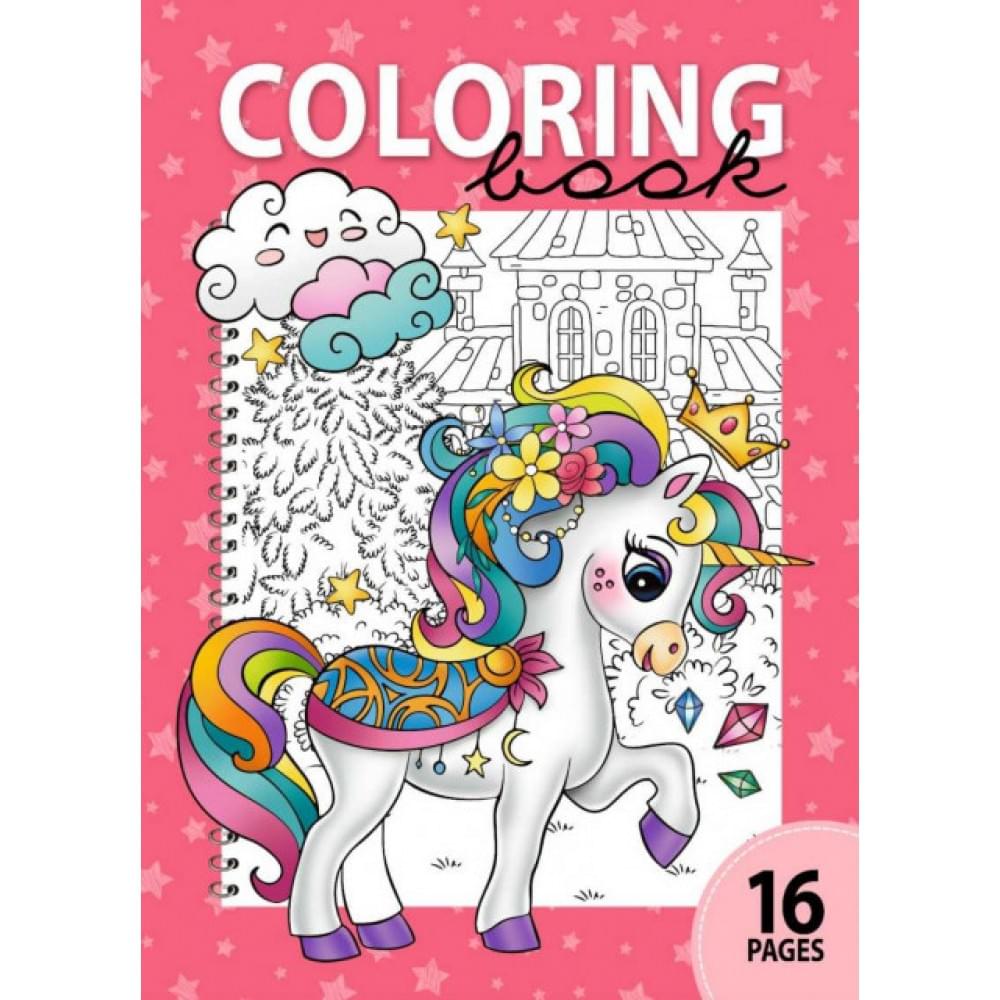 Розфарбовка, 80г, 210х297 мм, 16 арк., А4,Скоба диз.22320