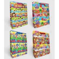 Подарунковий пакет Дитячий яскравий 30×40×12 см набір 4 шт 1630