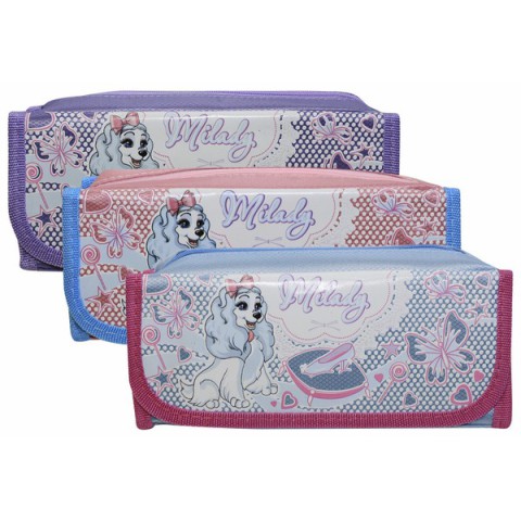 Пенал шкільний Собачка Міледі, 1 відділення, 1 стулка (В асортименті)