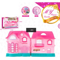 Будиночок 24×25 см звук світло меблі фігурки собака 16925