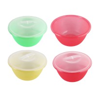 Миска салатна з поділками прозора 2 л з кришкою