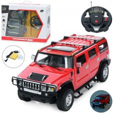 Р/К джип , Hummer H2, 1:14, акум, 35см, світло, гумові колеса, USBзарядне, 2 кольори, в кор-ці, 48,5-39,5-18см /4/