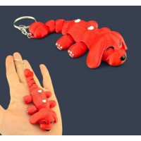 3D Іграшка Песик, брелок, 12 см, рухливий