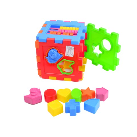 Логічний шестигранник-сортер із фігурами тварин Kinderway, 50-104