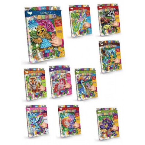 Креативна творчість Блискуча мозаїка Glitter Mosaic, Danko Toys