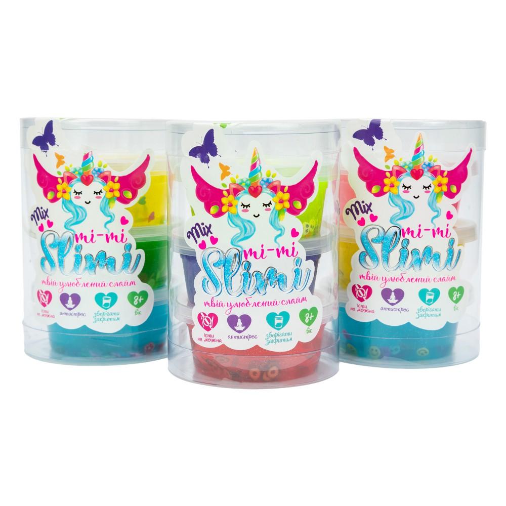 Слайм (укр) "Mi-Mi Slimi - mix" - 0,177 кг. в асортим., в блістері 10,2*7см Стратег /24/