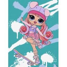 Картина за номерами для дітей "Tweens LOL Skate Dance Ali Dance" Ideyka 30х40 см КНО1208