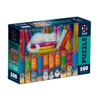 Пазли De.tail Коти в бібліотеці, 500 деталей, DT500-11