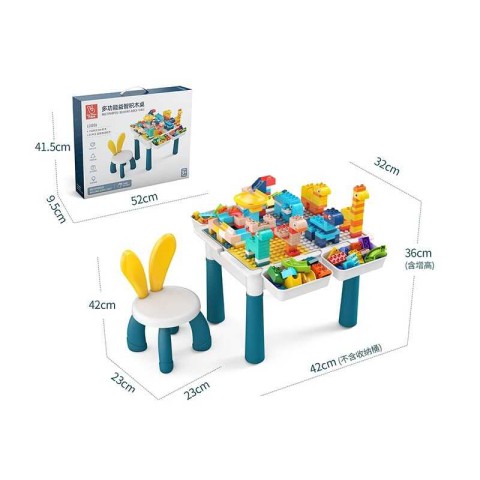 Столик для конструктора, LC-0056, стілець, бокові кошики для деталей