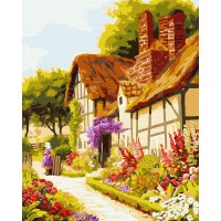 Набір для розпису по номерах Казковий будинок, 40x50 см, КНО2200
