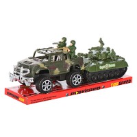 Джип + танк інерція солдатики 333