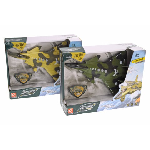 Літак військовий, інерційний, озвучений, зі світлом