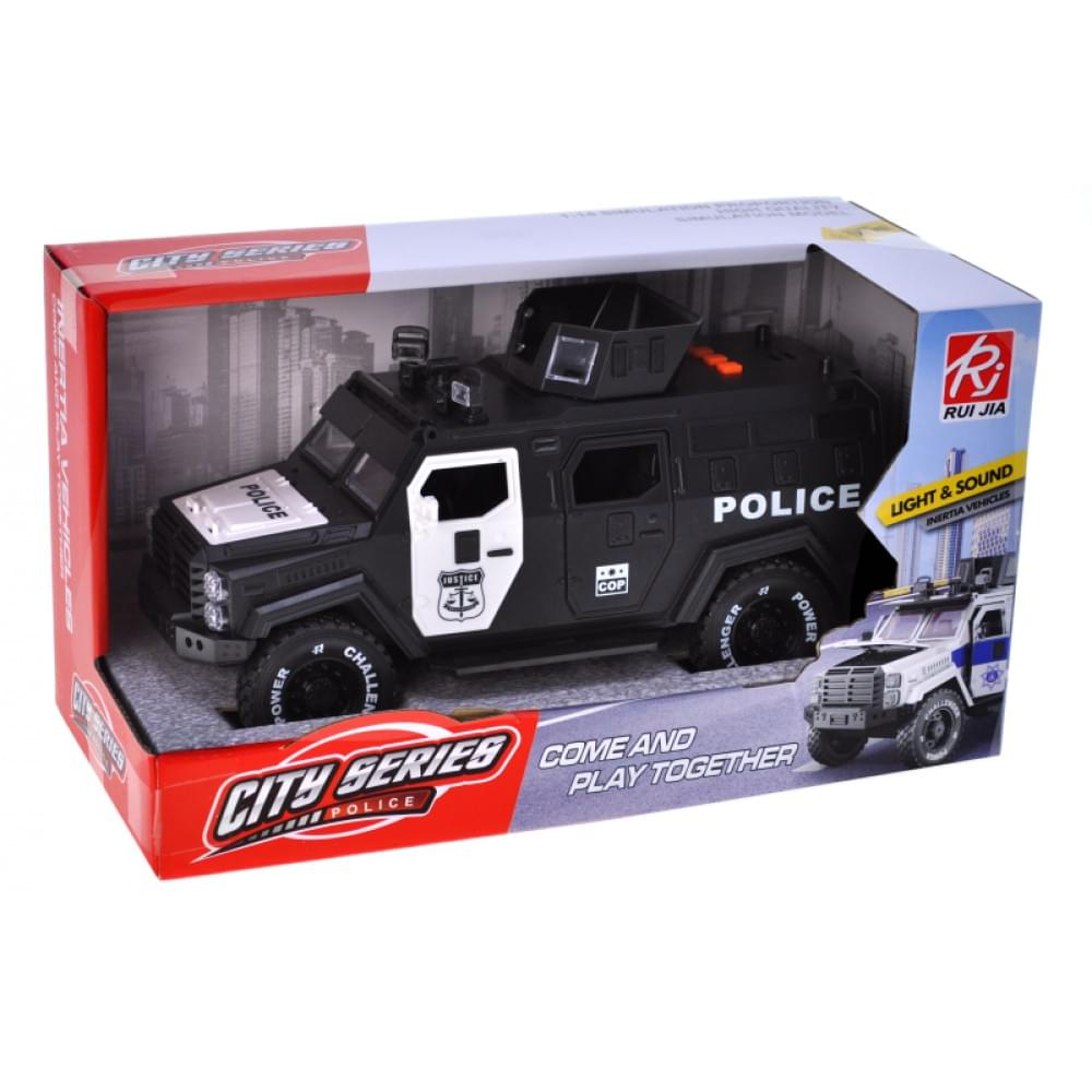 Машина інерційна "Поліція" озвучена, зі світлом, в коробці /24/