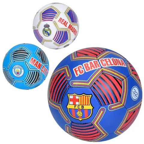 М’яч футбольний, 410-430 г, матеріал PU 1.4 мм, ручна робота, 32 панелі, розмір №5 (В асортименті) 2500-299