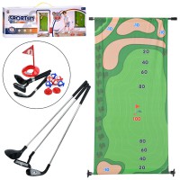 Набір для гольфу, поле 140x70 см, 3 телескопічні ключки, лунка, 6 м’ячів MR1422