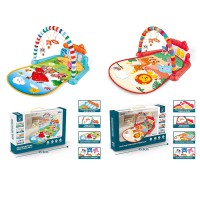 Килимок піаніно мелодії підсвічування 4 брязкальця дзеркальце 971