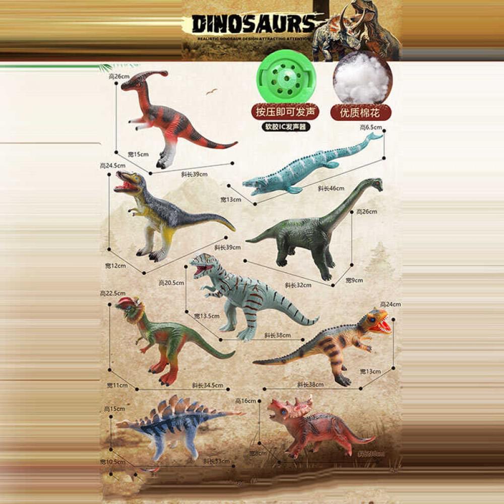 Динозавр звуки, на батарейках, в п/е, МІКС ВИДІВ /108/