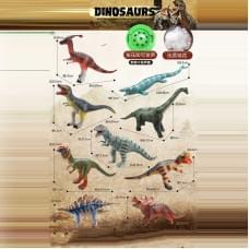 Динозавр звуки, на батарейках, в п/е, МІКС ВИДІВ /108/