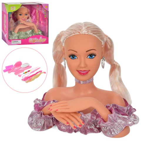 Лялька DEFA голова для зачісок гребінець аксесуари (в асортименті) 20957