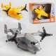Літак "Військовий", 2 кольори, інерція, 2 положення гвинтів, звуки роботи гвинтів, підсвічування носа і хвоста, в кор. /30/