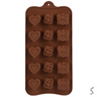 Форма силікон для цукерок Love 15 шт 20,5×10,3 см R34957
