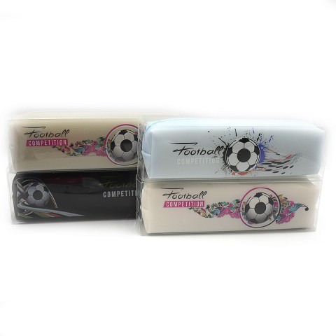Пенал силіконовий Football, 1 відділення, 20x6x4 см, PVC (В асортименті)