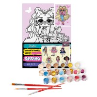 Набір для розпису по номерах для дітей 5+ L.O.L. Surprise! Tweens Olivia Flutter, Ideyka, 30x40 см, КНО6286