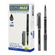 Набір гелевих ролерів Buromax, 12 шт., 0.5 мм, чорний, BM.8322-02